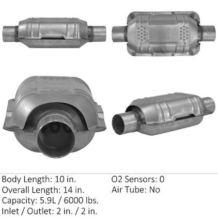 Fed/Epa Semi-Universal Cat Converter,70316